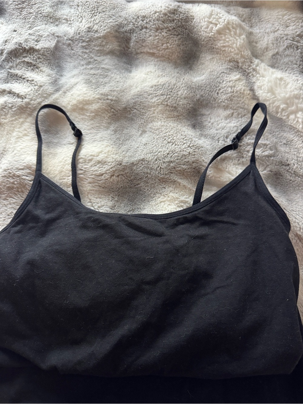 Black Women's Adjustable-Strap Cami Top